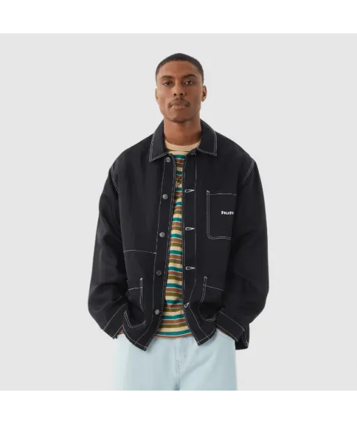 Chaqueta HUF Nylon Contrast Chore Negra
