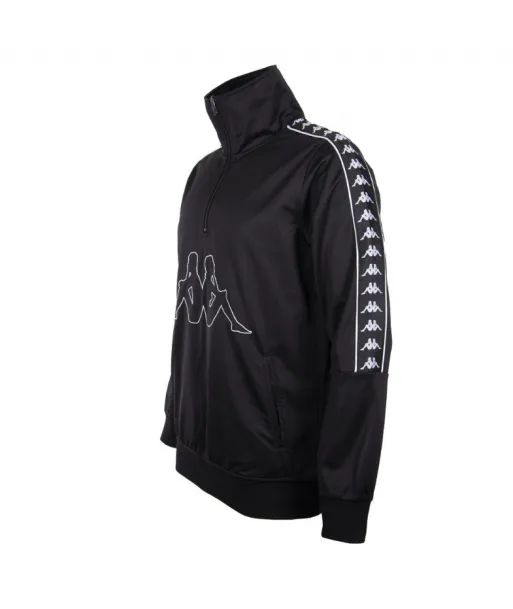 Chaqueta Kappa Cierre 1/4 Negra