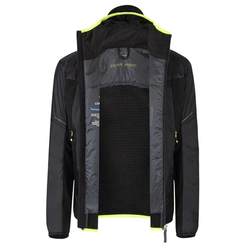 Chaqueta multiusos para hombre MONTURA Chaqueta Escape Hybrid (Negro/Amarillo fluorescente)