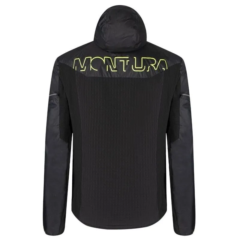Chaqueta multiusos para hombre MONTURA Chaqueta Escape Hybrid (Negro/Amarillo fluorescente)
