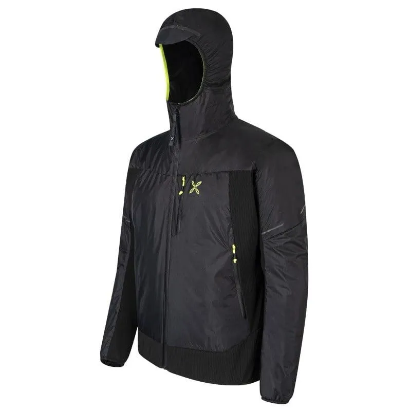 Chaqueta multiusos para hombre MONTURA Chaqueta Escape Hybrid (Negro/Amarillo fluorescente)