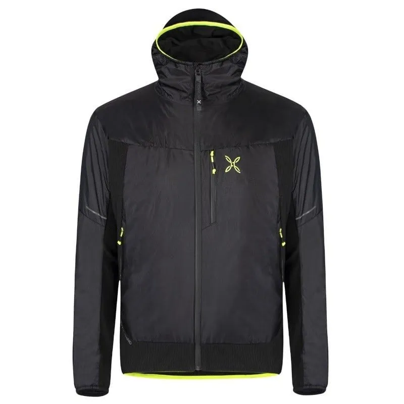 Chaqueta multiusos para hombre MONTURA Chaqueta Escape Hybrid (Negro/Amarillo fluorescente)