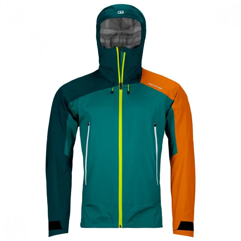 Chaqueta Ortovox Chaqueta Hardshell Westalpen 3l Light para hombre (verde pacífico)