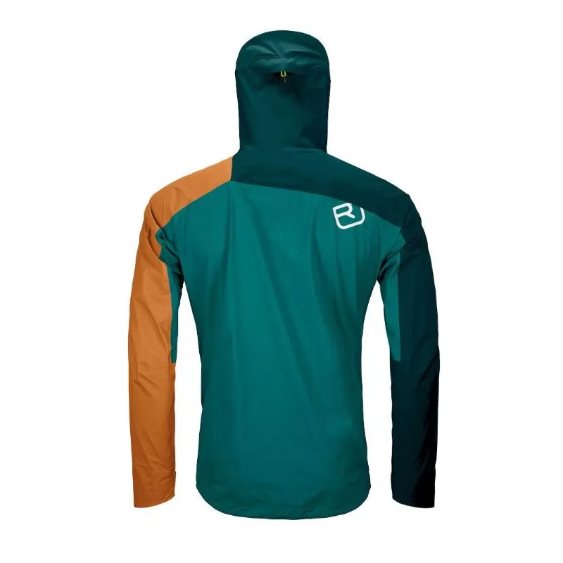Chaqueta Ortovox Chaqueta Hardshell Westalpen 3l Light para hombre (verde pacífico)