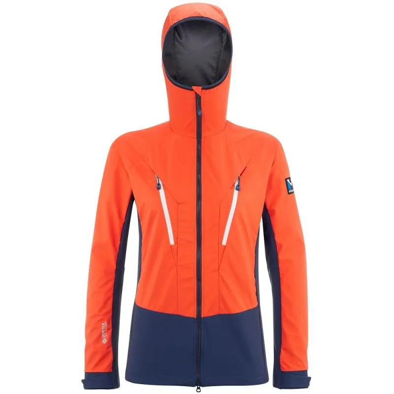 Chaqueta softshell de mujer Millet Trilogy V ICON INFINIUM™ (SAPHIR/CORAL CHROME)