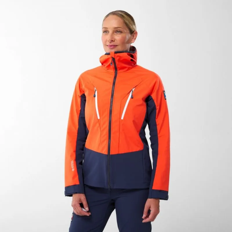 Chaqueta softshell de mujer Millet Trilogy V ICON INFINIUM™ (SAPHIR/CORAL CHROME)