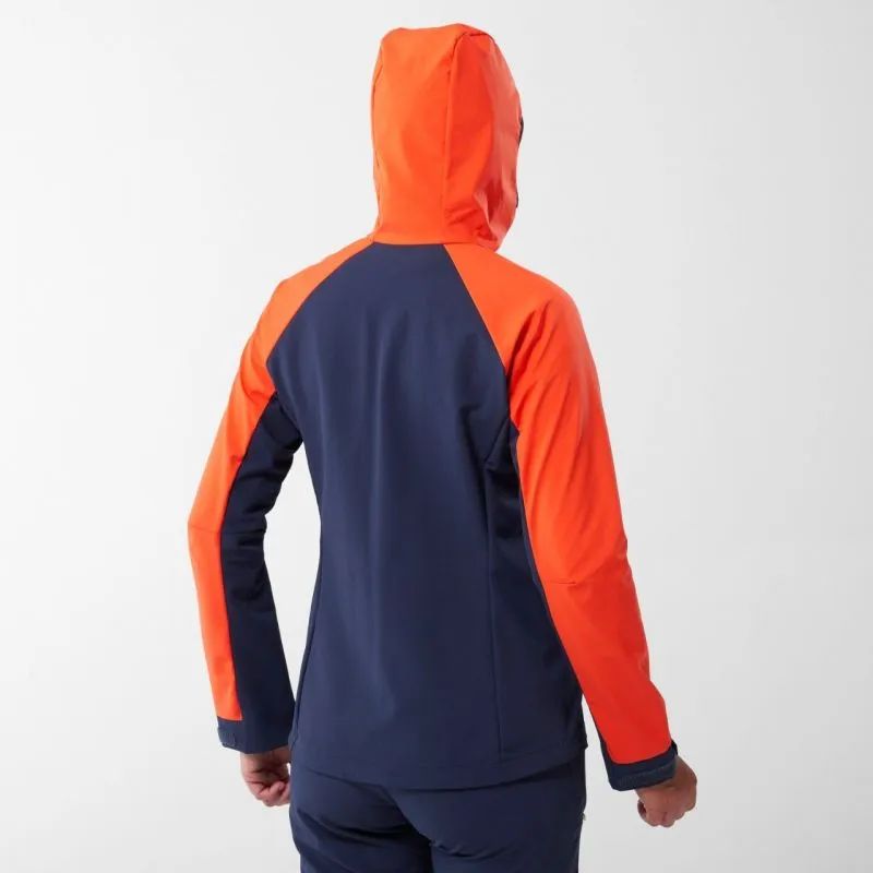 Chaqueta softshell de mujer Millet Trilogy V ICON INFINIUM™ (SAPHIR/CORAL CHROME)