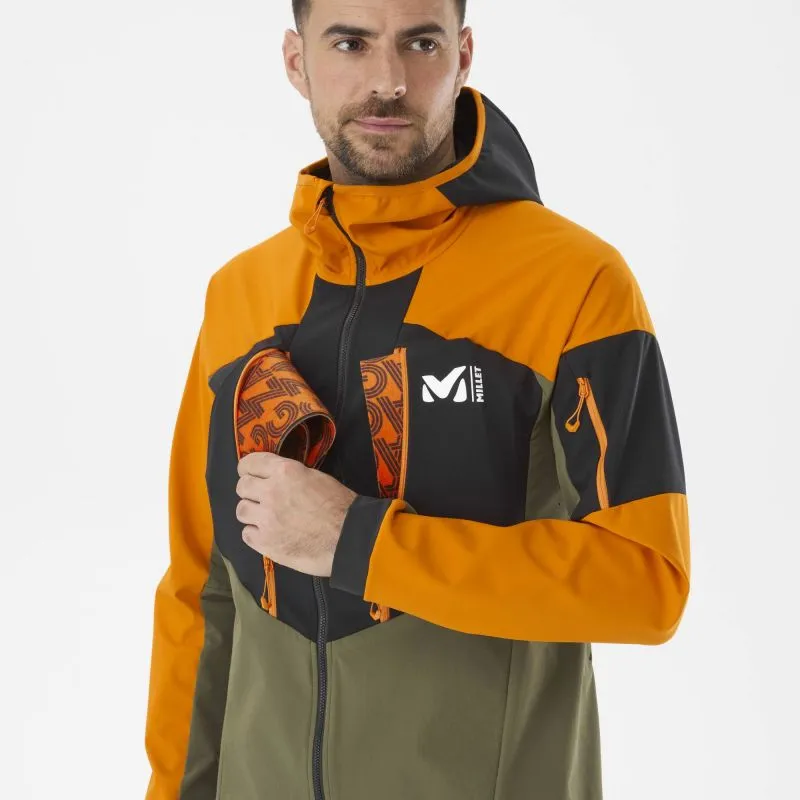 Chaqueta softshell para hombre Millet White Shield (IVY/MARACUJA)