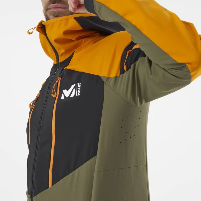 Chaqueta softshell para hombre Millet White Shield (IVY/MARACUJA)