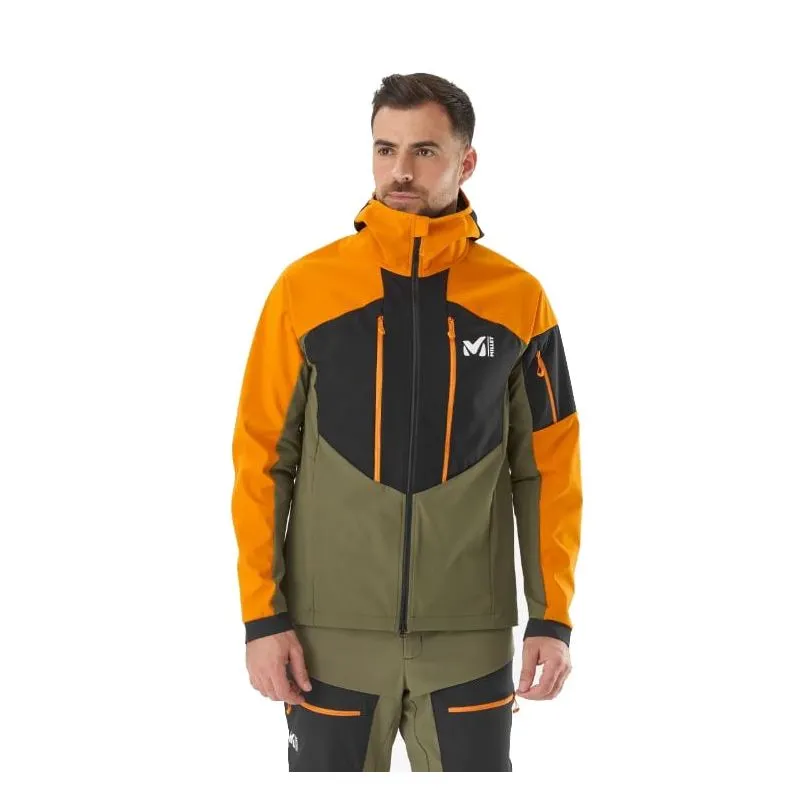 Chaqueta softshell para hombre Millet White Shield (IVY/MARACUJA)
