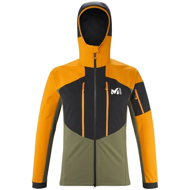 Chaqueta softshell para hombre Millet White Shield (IVY/MARACUJA)