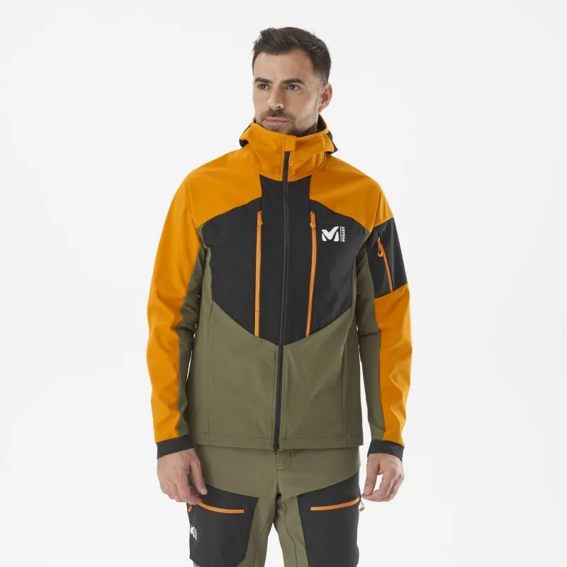 Chaqueta softshell para hombre Millet White Shield (IVY/MARACUJA)