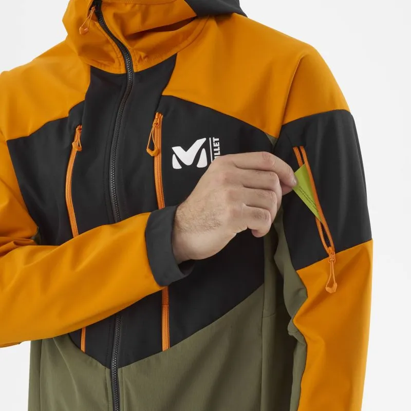 Chaqueta softshell para hombre Millet White Shield (IVY/MARACUJA)
