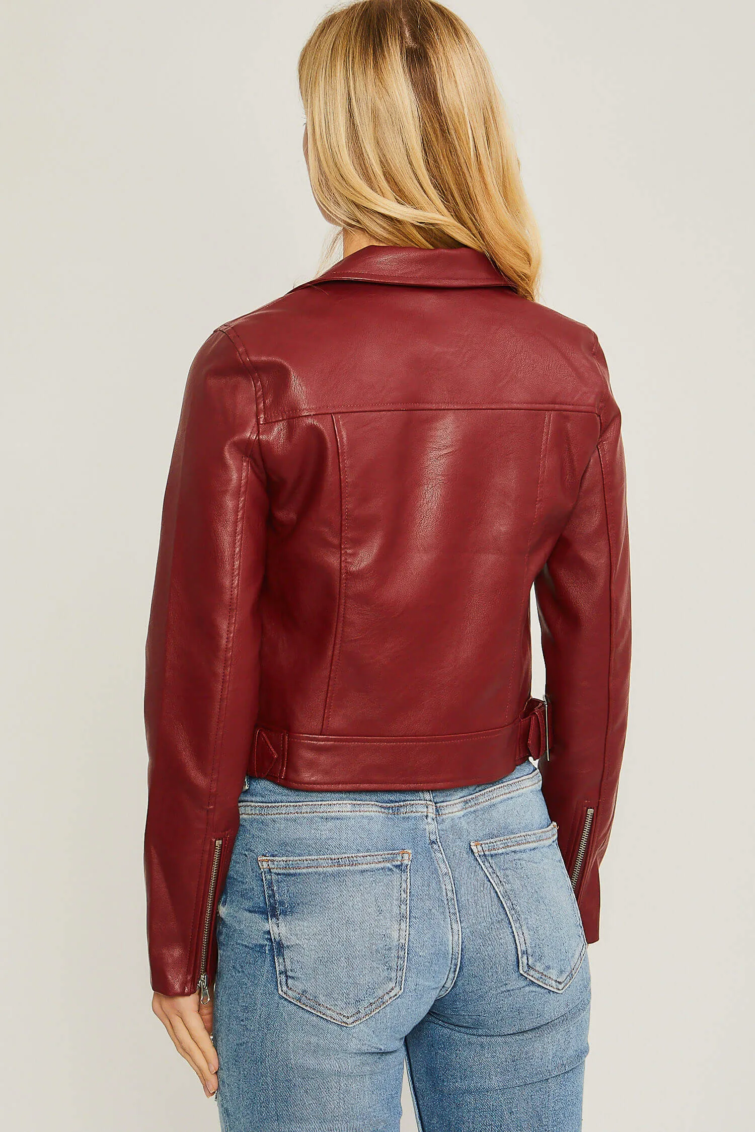 Chaqueta tipo Moto Jacket imitación piel