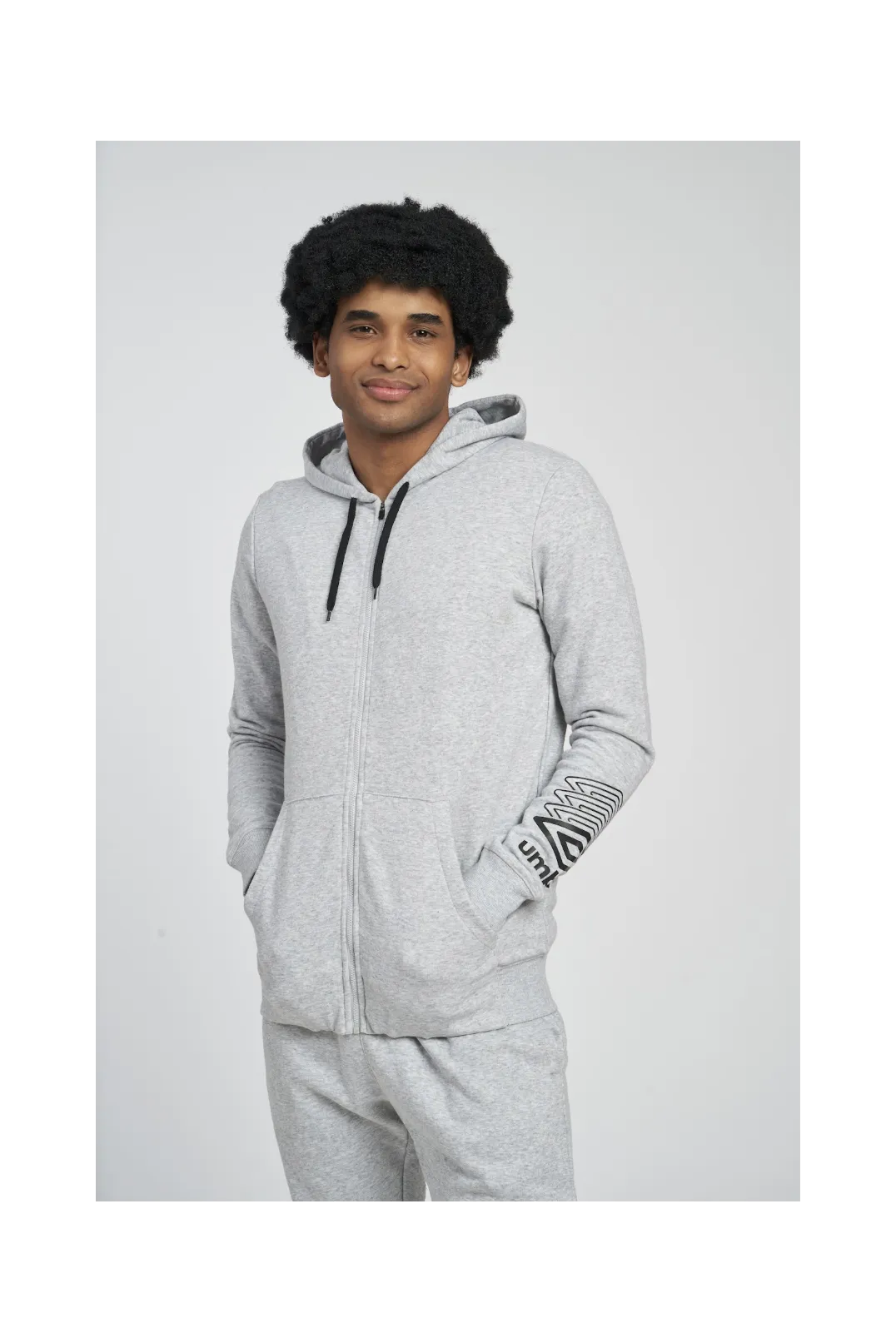 CHAQUETA UMBRO FW TERRACE ZIP HOODIE GREY MARL