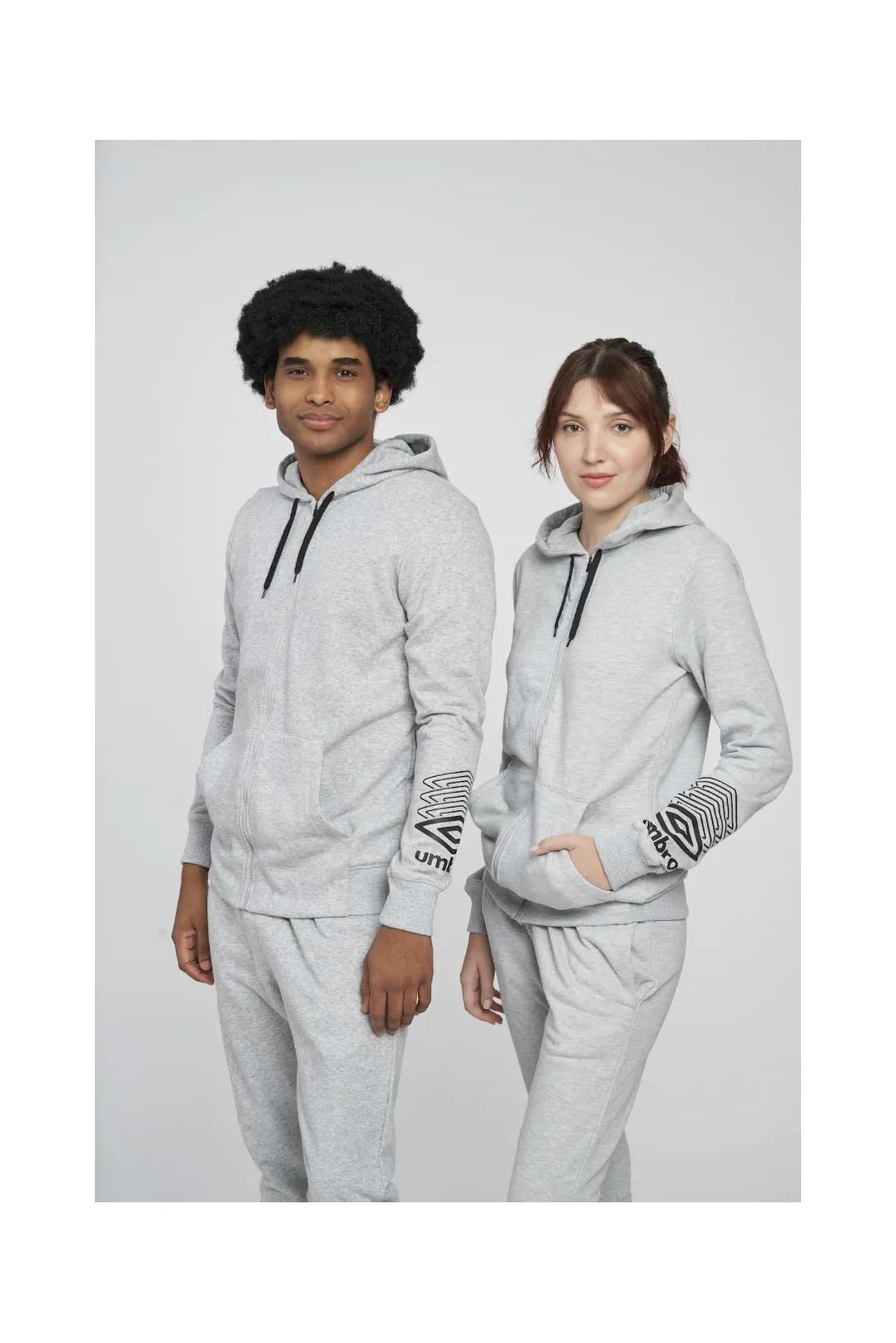 CHAQUETA UMBRO FW TERRACE ZIP HOODIE GREY MARL