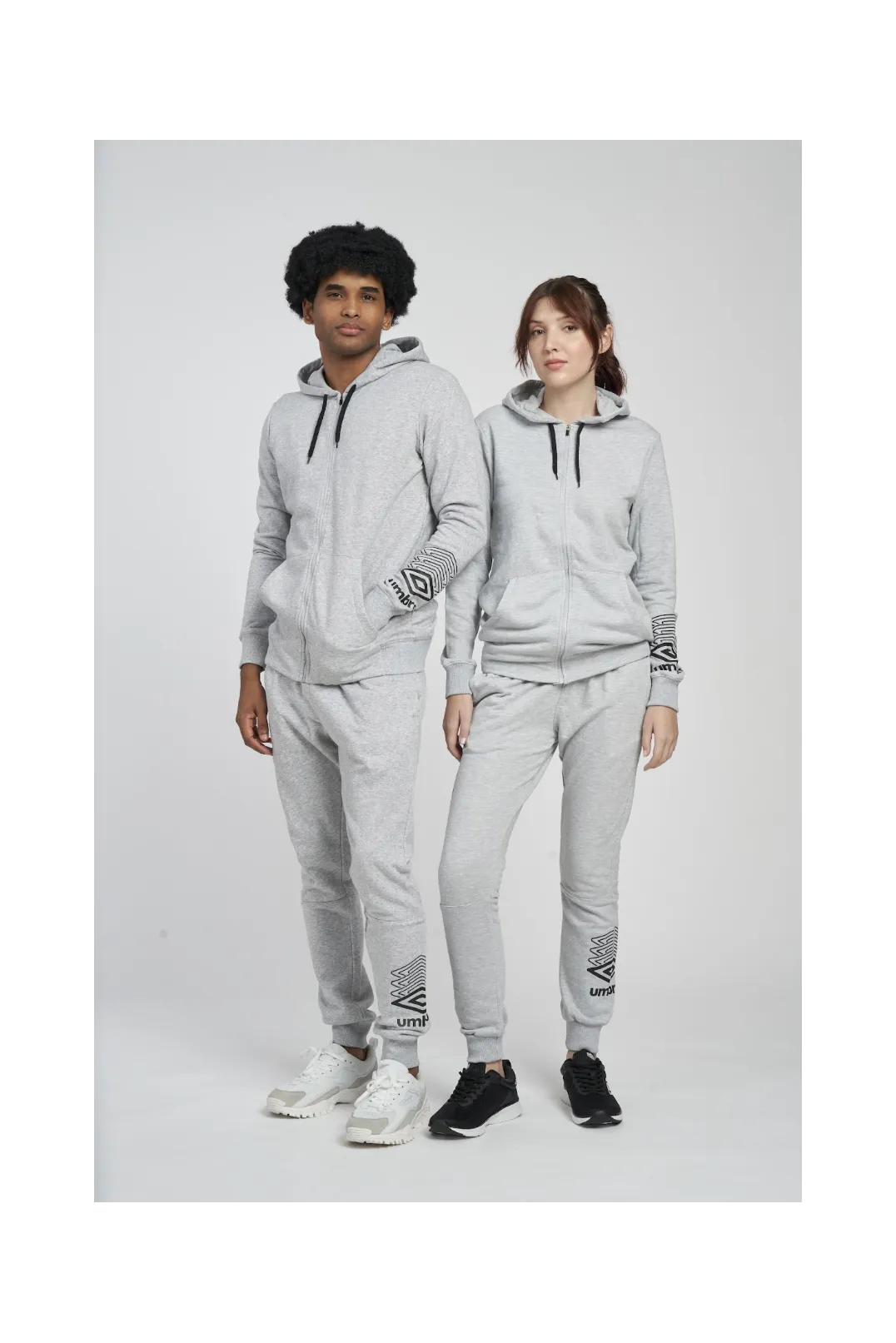 CHAQUETA UMBRO FW TERRACE ZIP HOODIE GREY MARL