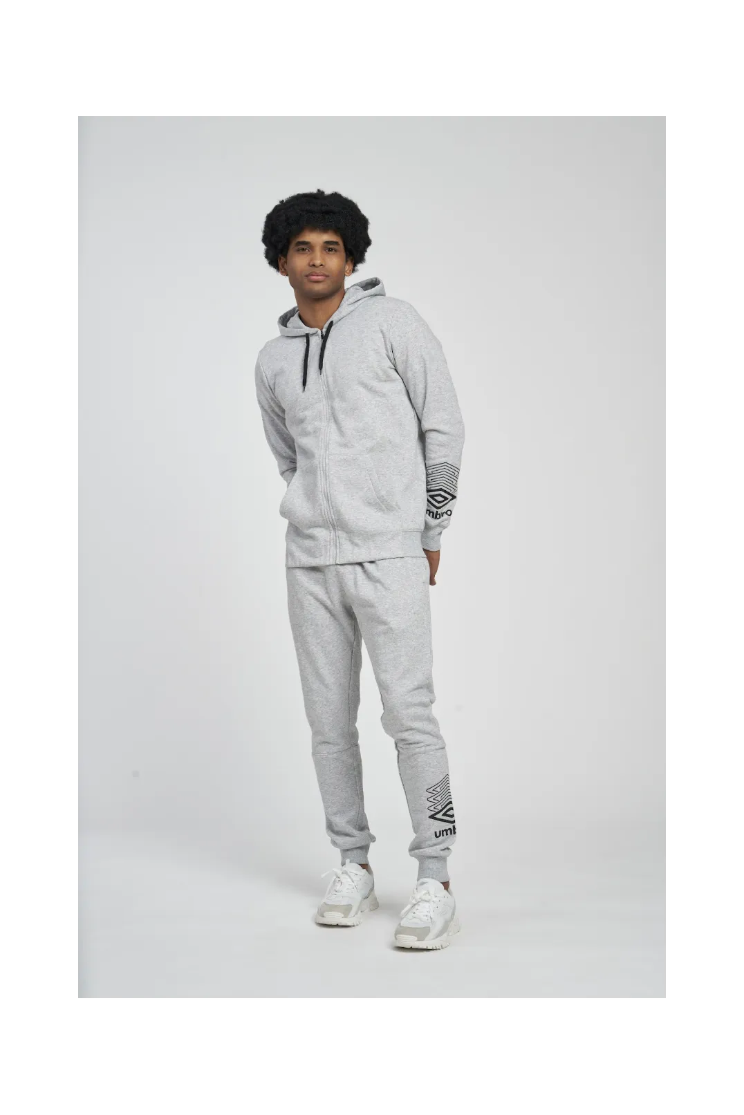 CHAQUETA UMBRO FW TERRACE ZIP HOODIE GREY MARL