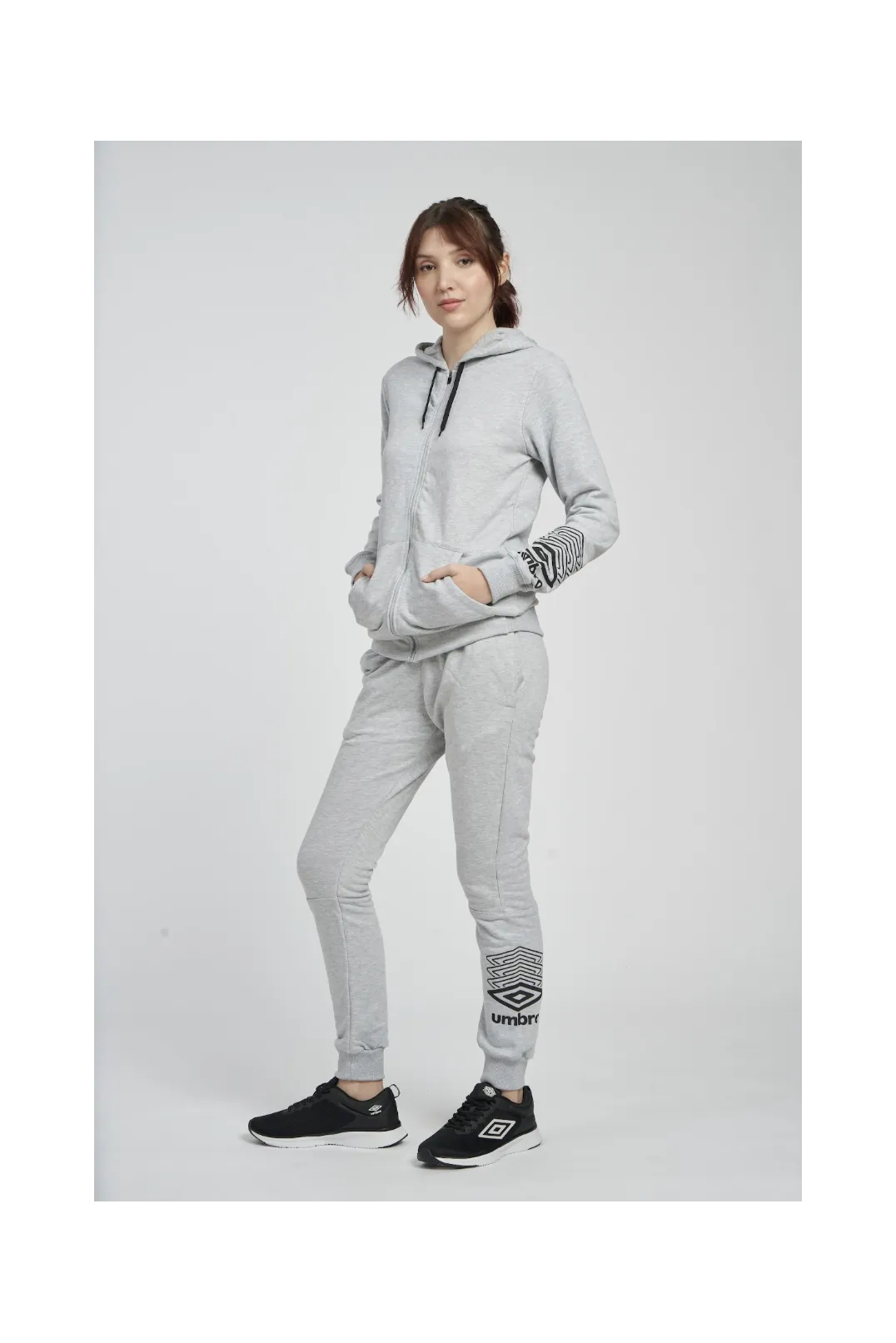 CHAQUETA UMBRO FW TERRACE ZIP HOODIE GREY MARL
