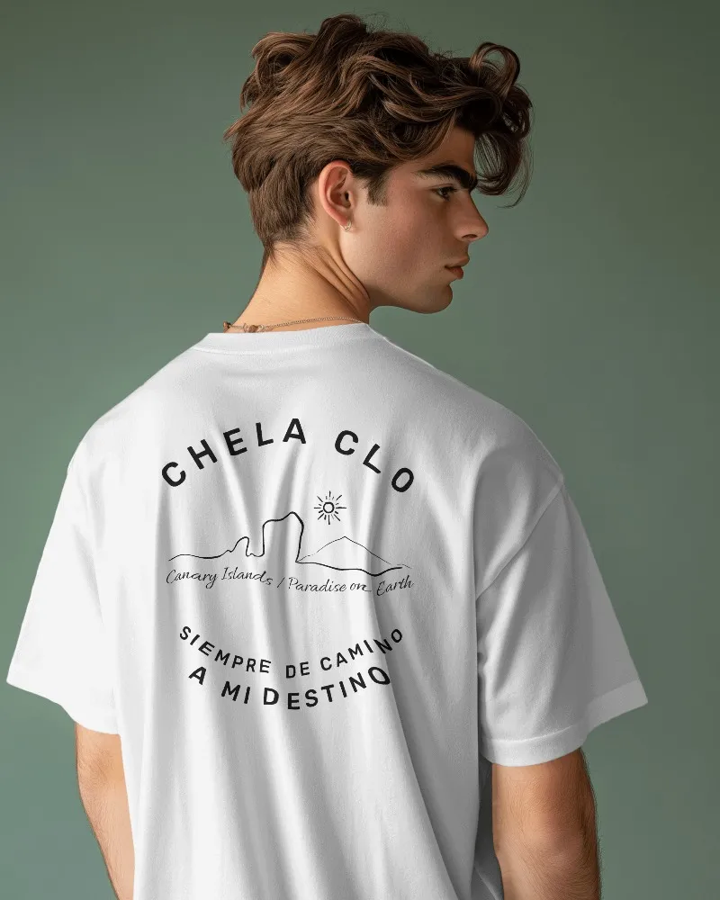 Chela Clo – Camiseta Paradise white
