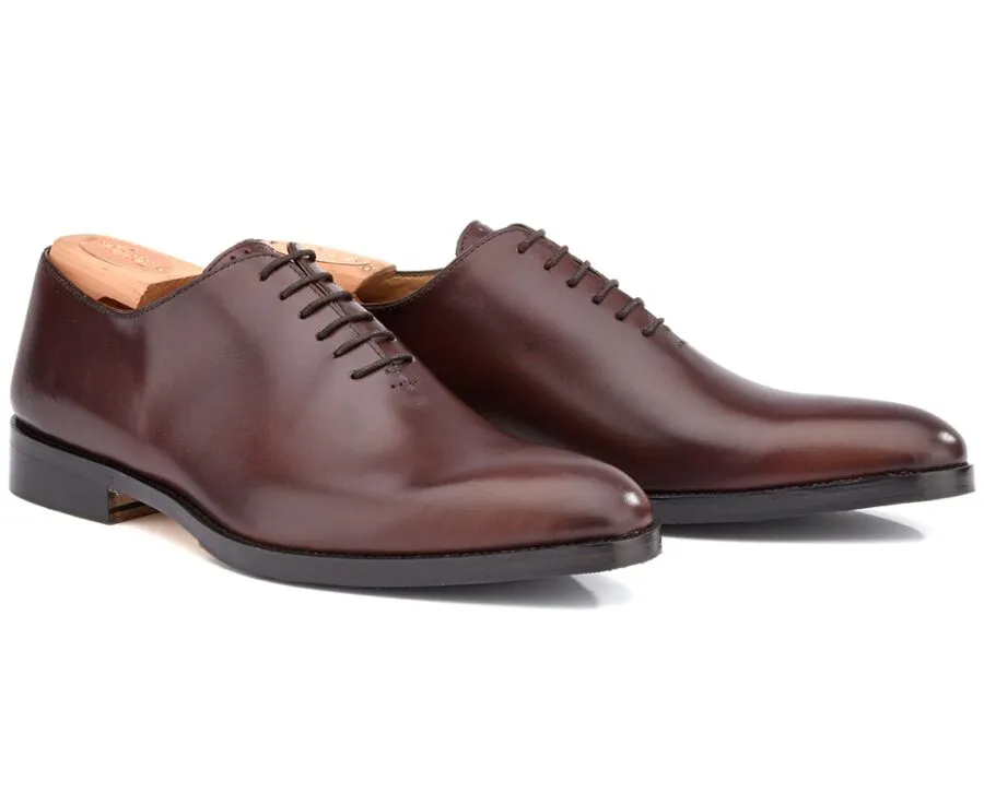 CHOCOLATE OXFORD SHOES  RUBBER PAD  PETER PATIN
