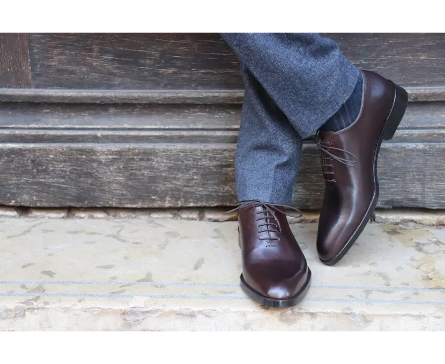 CHOCOLATE OXFORD SHOES  RUBBER PAD  PETER PATIN