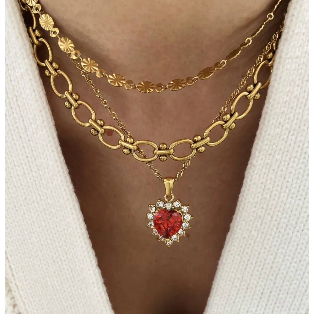 Collar Cariad Circonitas Oro
