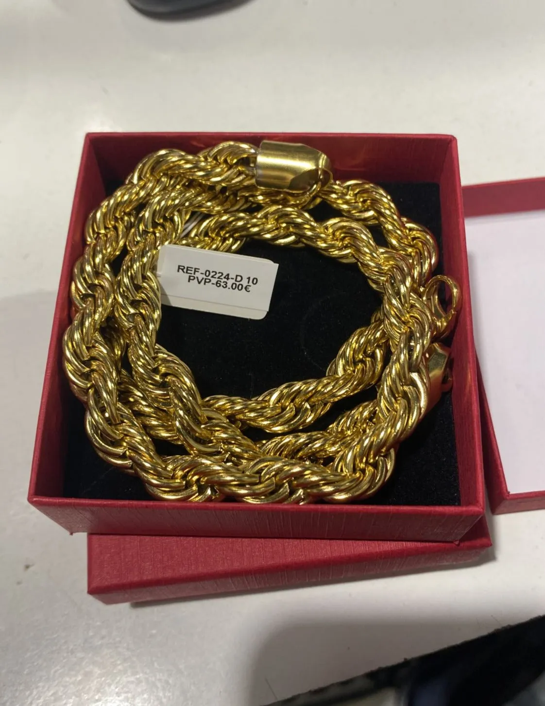 COLLAR PC CORDóN DORADO  0224D GRANDE