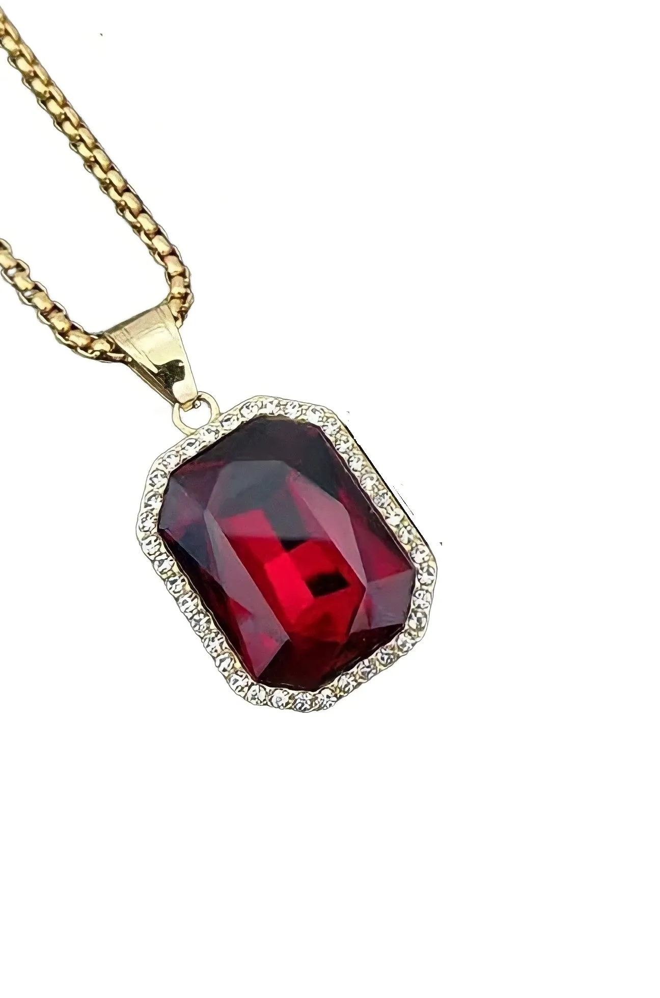 COLLAR PC PIEDRA ROJA  0293 REF.25