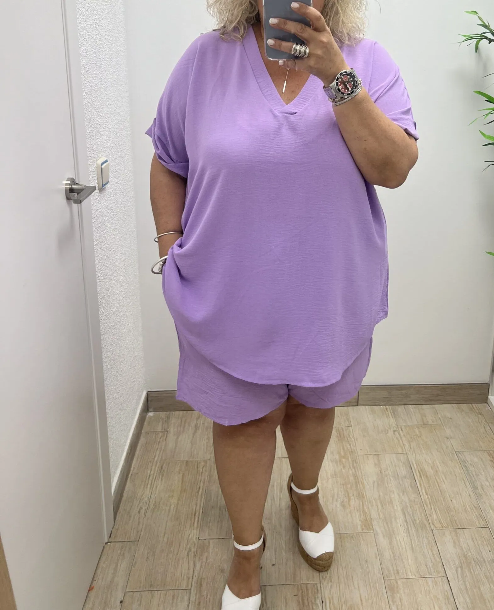Conjunto Corto Cloe Mujer Talla Grande