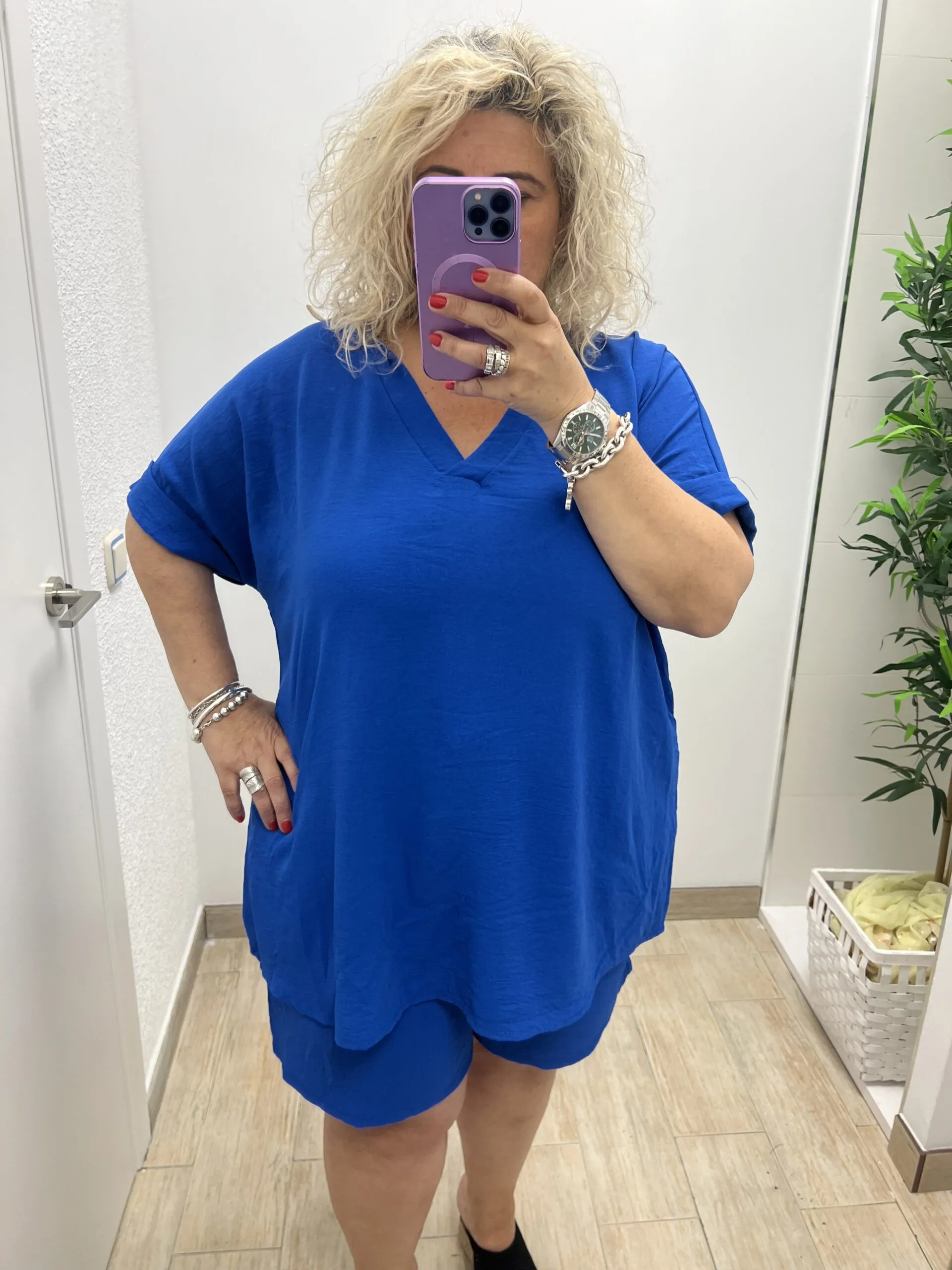 Conjunto Corto Cloe Mujer Talla Grande