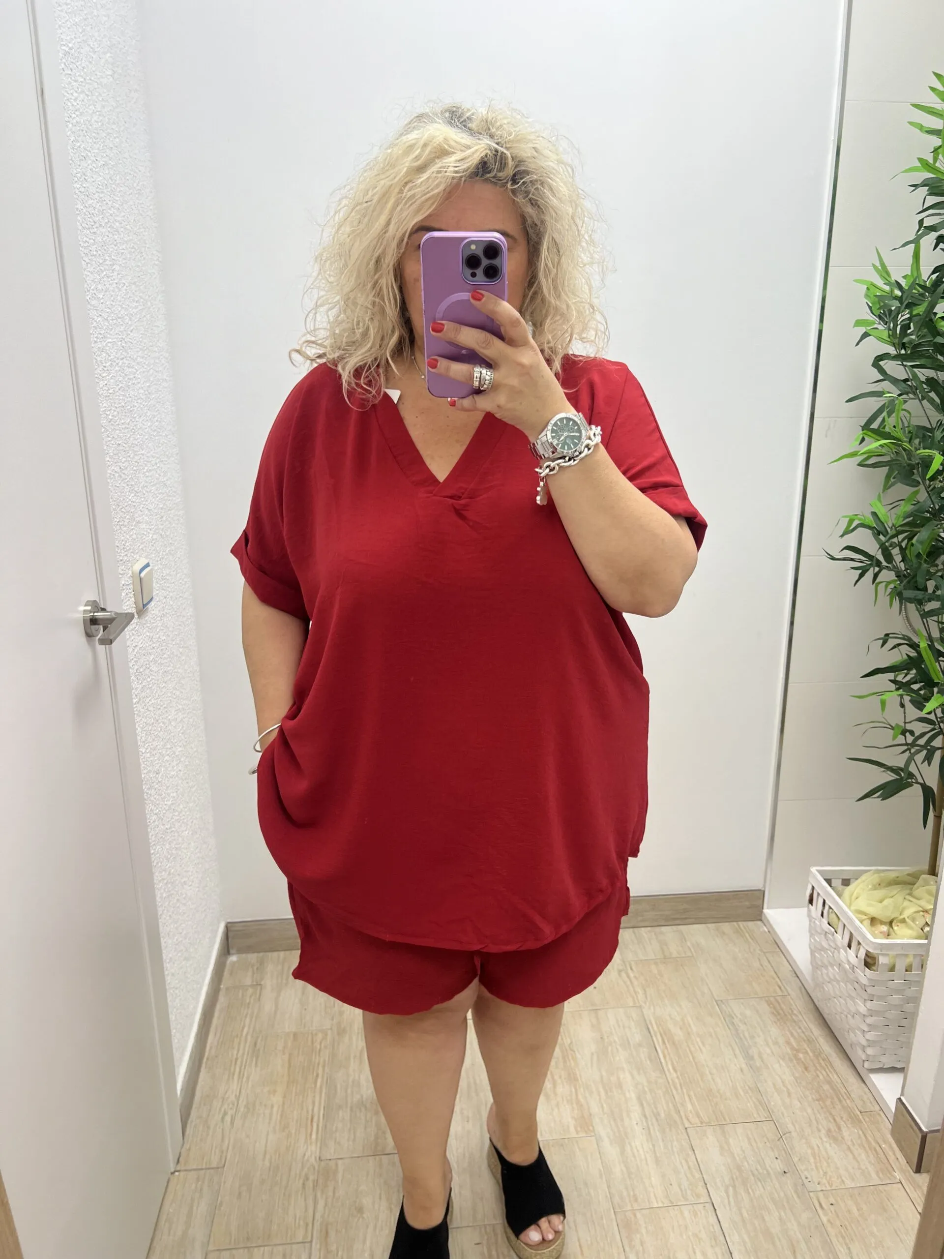 Conjunto Corto Cloe Mujer Talla Grande