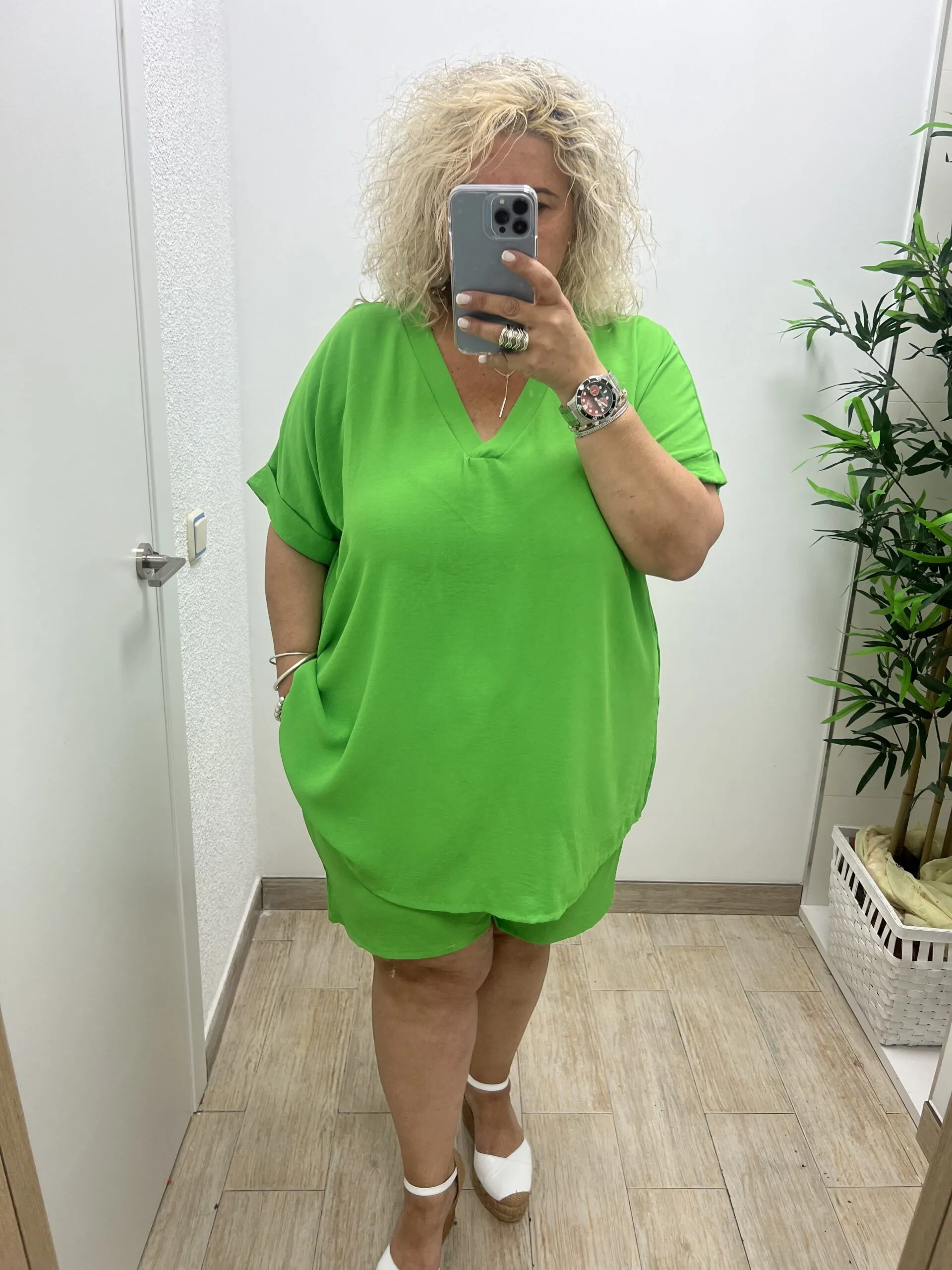 Conjunto Corto Cloe Mujer Talla Grande