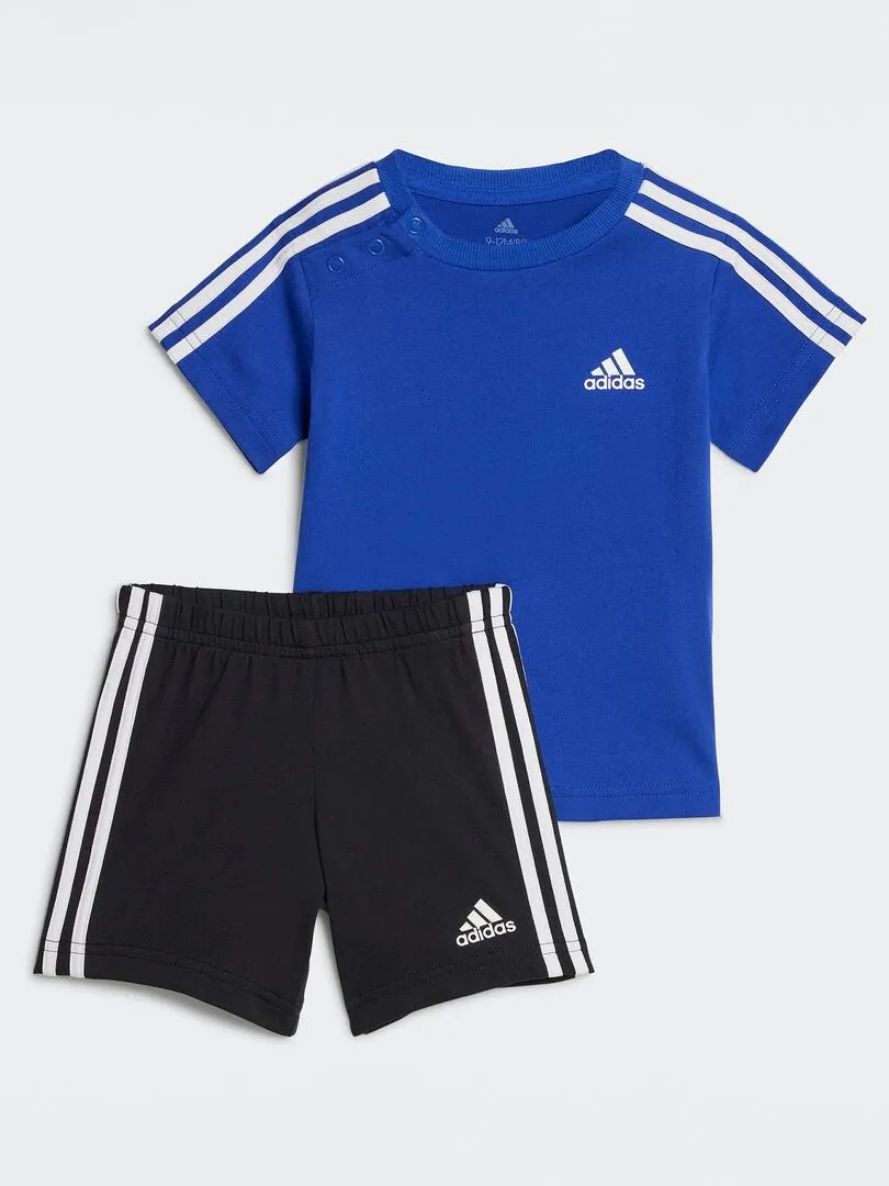 CONJUNTO DE CAMISETA + SHORT 'ADIDAS'  2 PIEZAS  AZUL