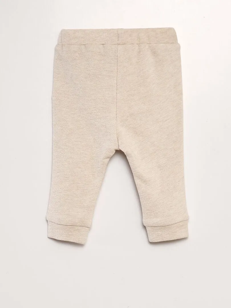 CONJUNTO DE SUDADERA + PANTALóN  2 PIEZAS  BEIGE