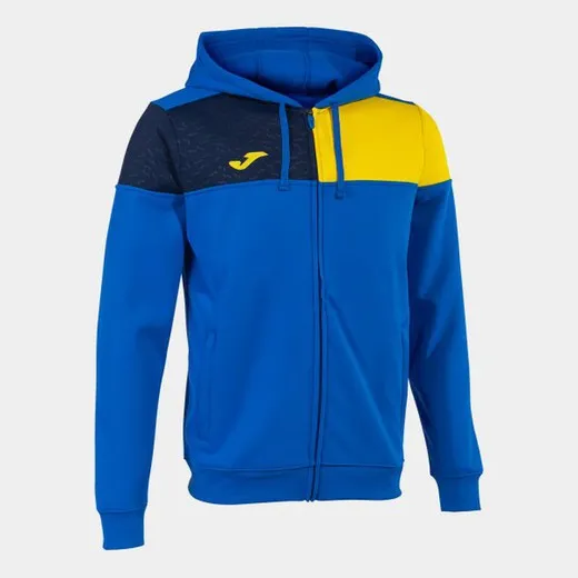CREW V ZIPUP HOODIE ROYAL YELLOW NAVY