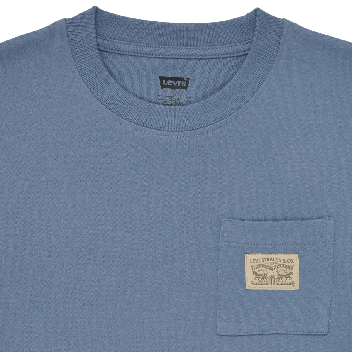 CURVED HEM POCKET TEE