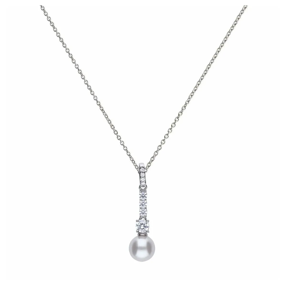 DIAMONFIRE COLGANTE PERLA Y CIRCONITAS  DIAMONFIRE