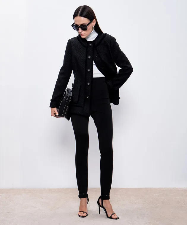 Dolce&Gabbana Black pants with laces