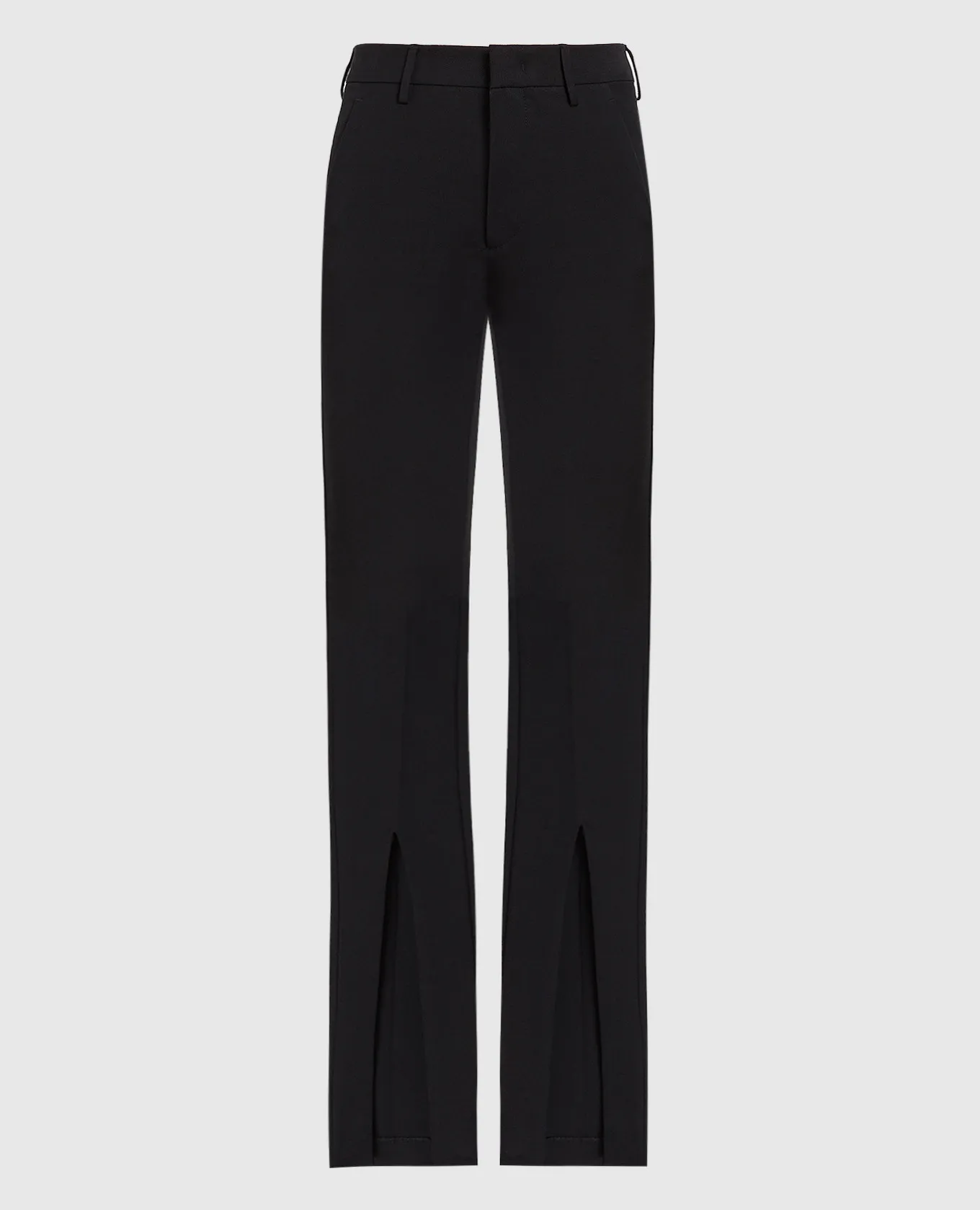 Dondup Black Aida flared pants with slits