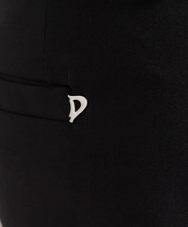 Dondup Black Aida flared pants with slits