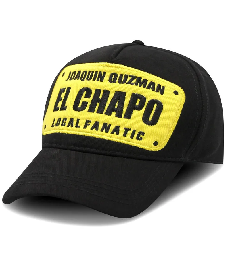 EL CHAPO GORRAS PARA HOMBRE  NEGRO