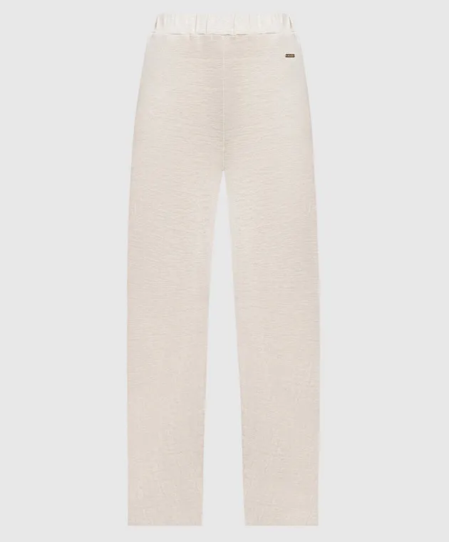 Enrico Mandelli Beige linen pants