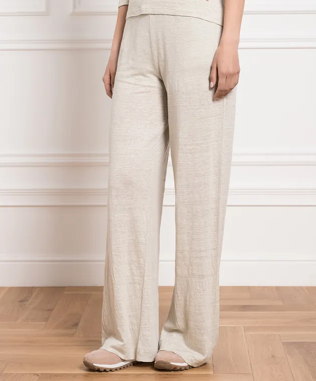 Enrico Mandelli Beige linen pants