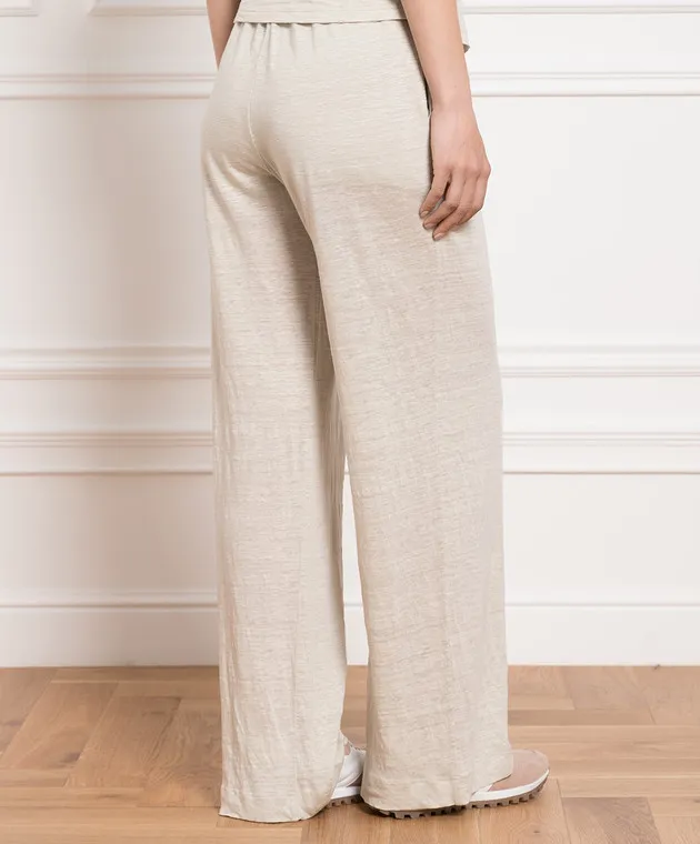 Enrico Mandelli Beige linen pants
