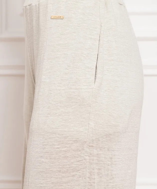 Enrico Mandelli Beige linen pants