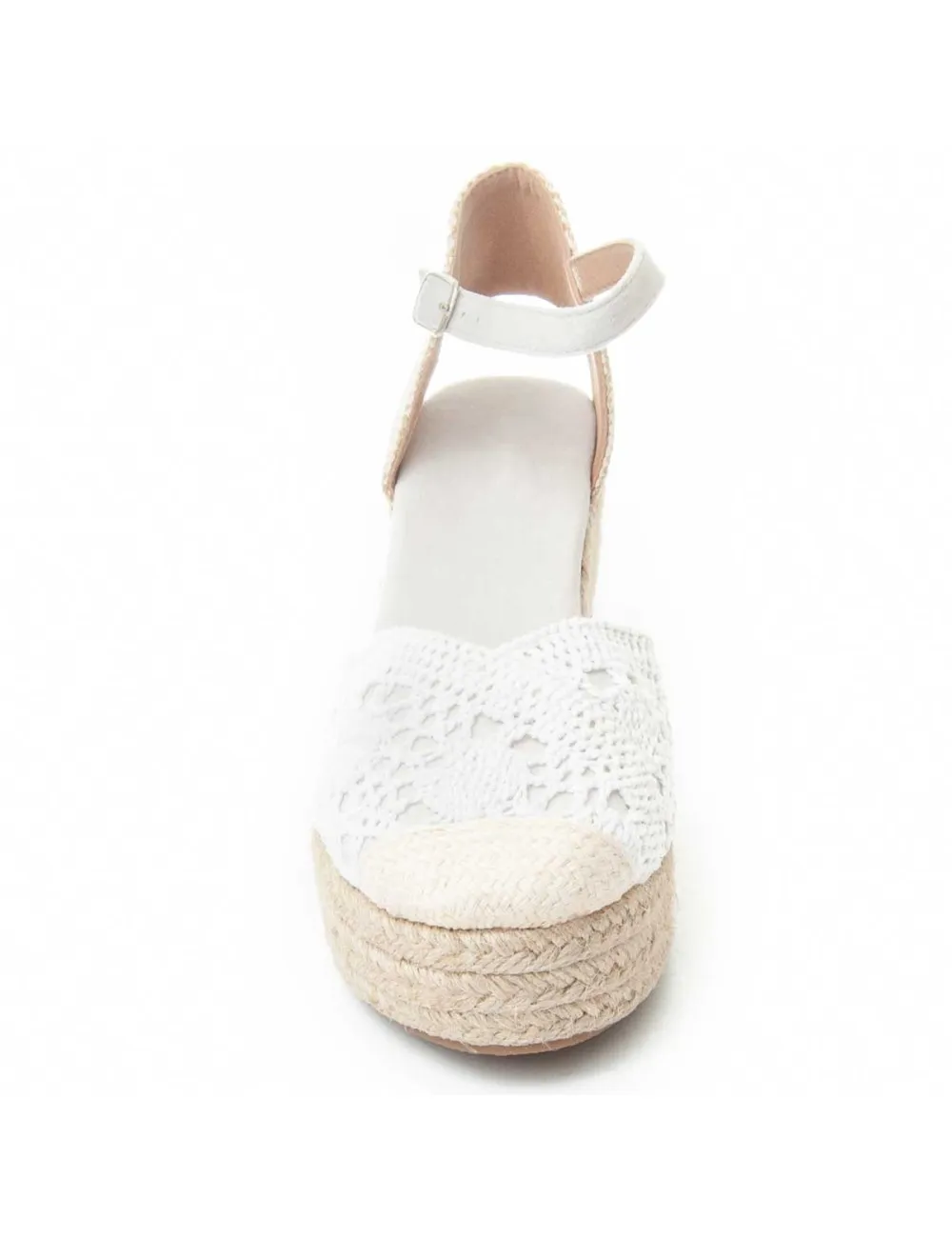 Esparto De Cuña Para Mujer.  Montevita  Spartila3  89375 Blanco