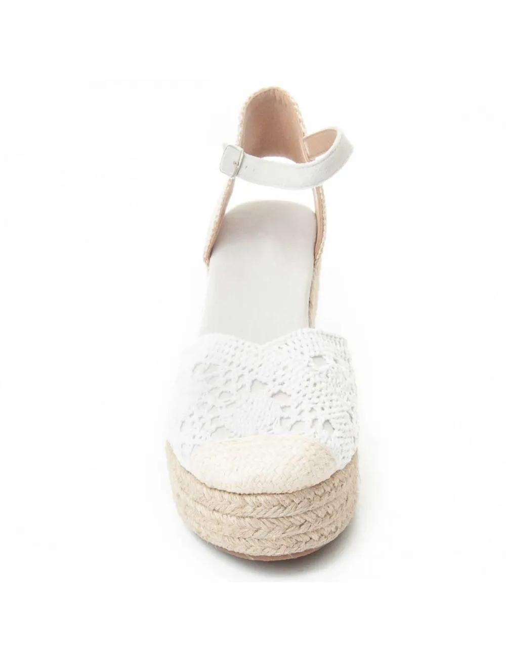 Esparto De Cuña Para Mujer.  Montevita  Spartila3  89375 Blanco
