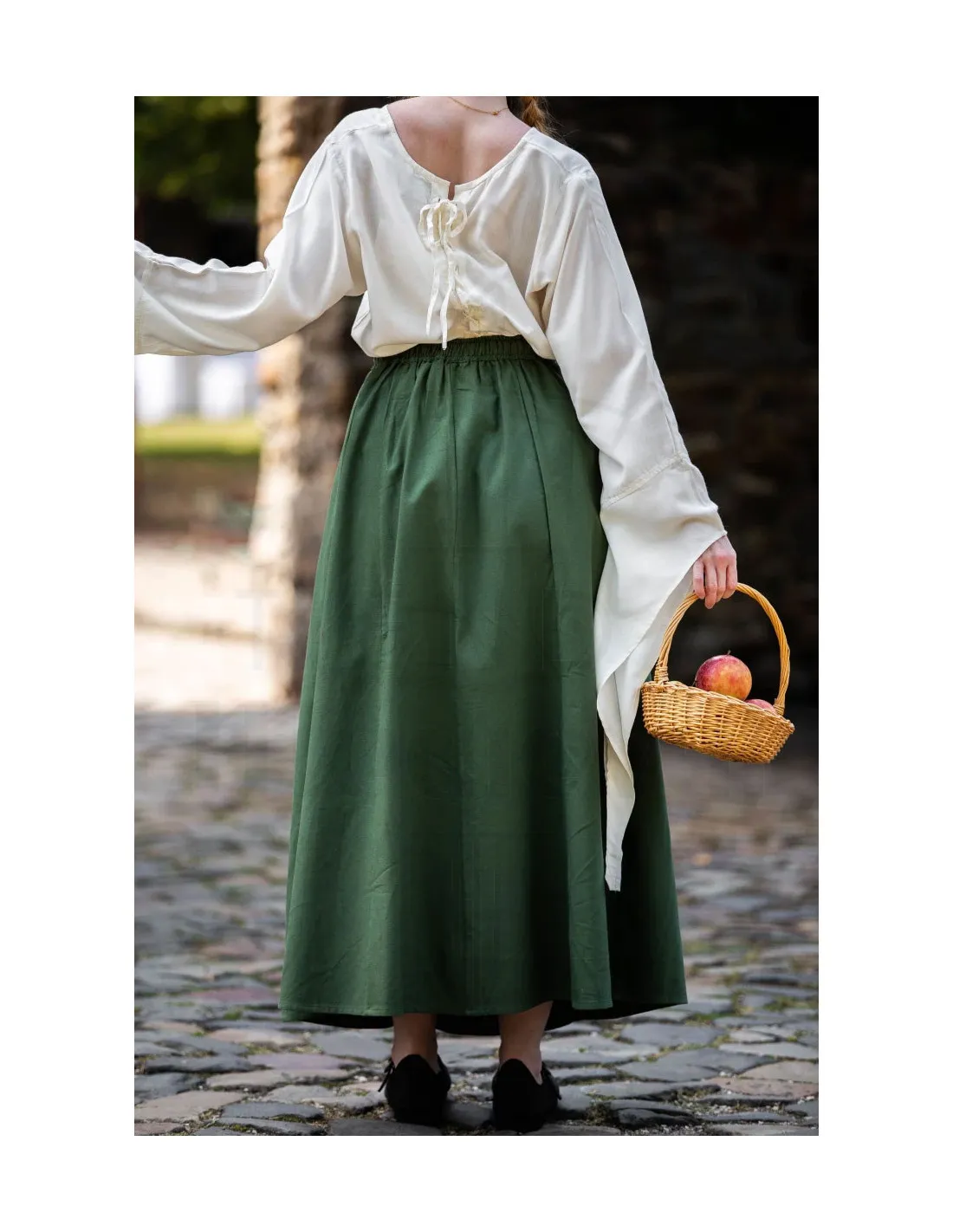 Falda medieval mujer verde
