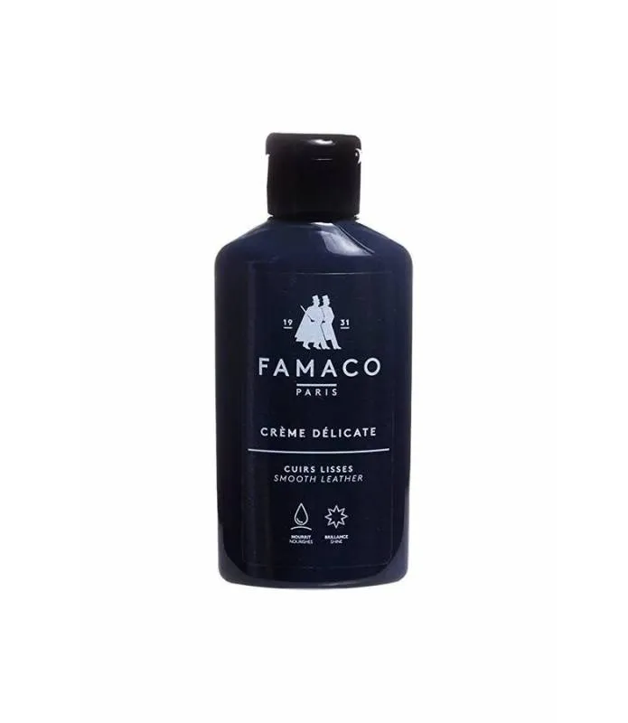 Famaco crema nutritiva de cuero incolora o color negro 125ml